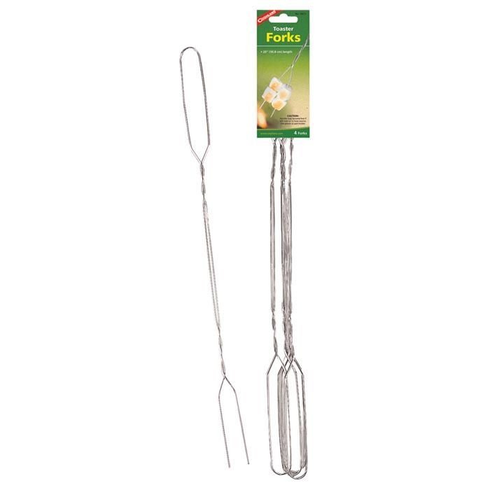 Coghlan’s Toaster Forks (4-Pack) – 20″ Campfire Roasting Forks
