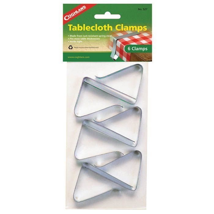 Coghlan’s Steel Tablecloth Clamps (6-Pack)