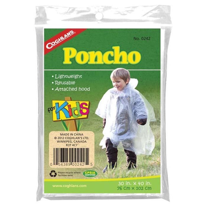 Coghlan’s Kids Poncho – Lightweight Waterproof Rain Protection