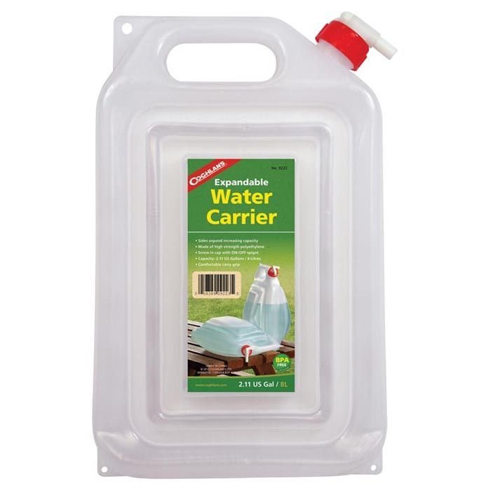Expandable Water Carrier – 2 Gallon Portable Camping Water Container