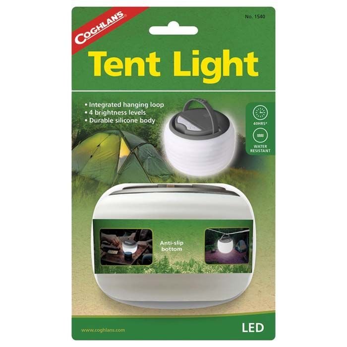 Coghlan’s LED Tent Light – 120 Lumen Portable 360° Camping Lantern with 4 Brightness Levels