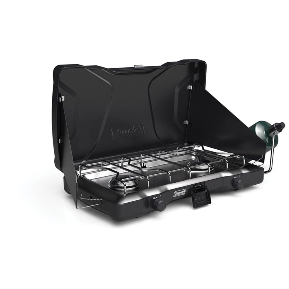 Coleman Triton 2-Burner Portable Propane Camping Stove (Black)