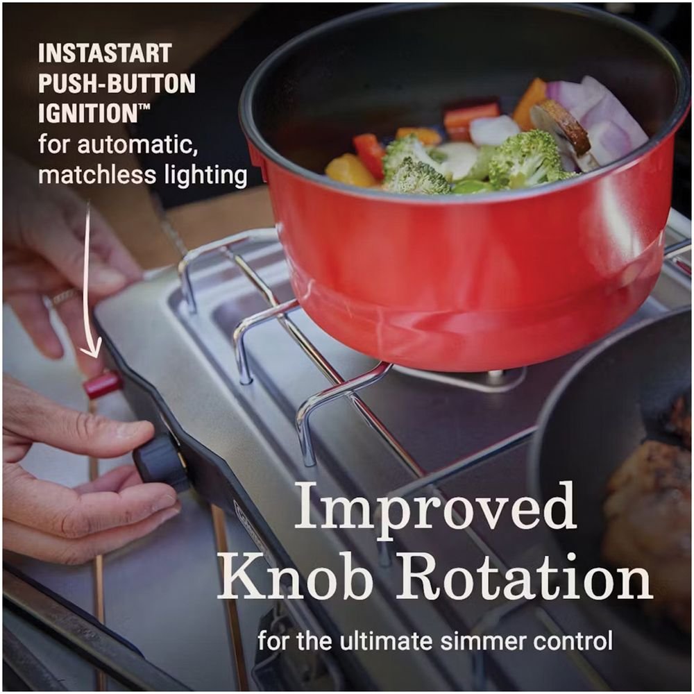 Coleman Triton 2-Burner Portable Propane Camping Stove (Black)