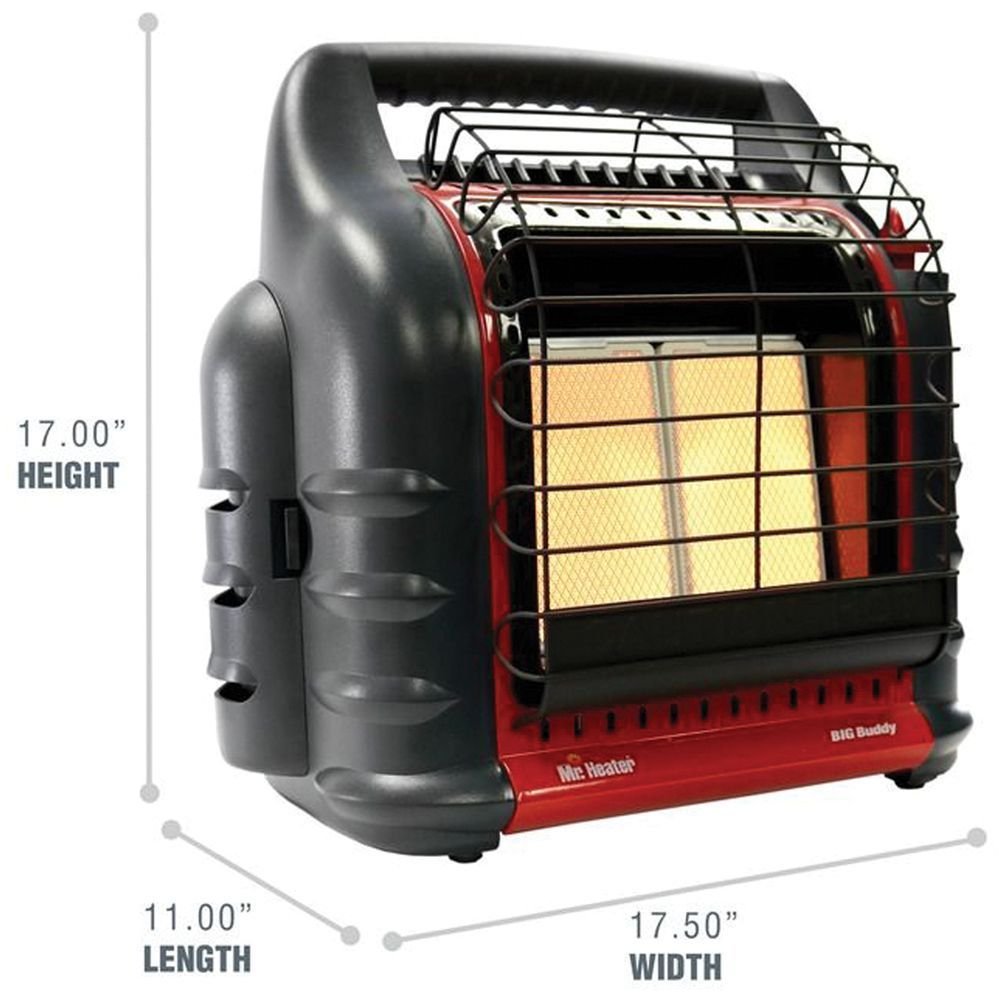 Mr. Heater Big Buddy Portable Propane Heater – 4,000–18,000 BTU Indoor-Safe Heater