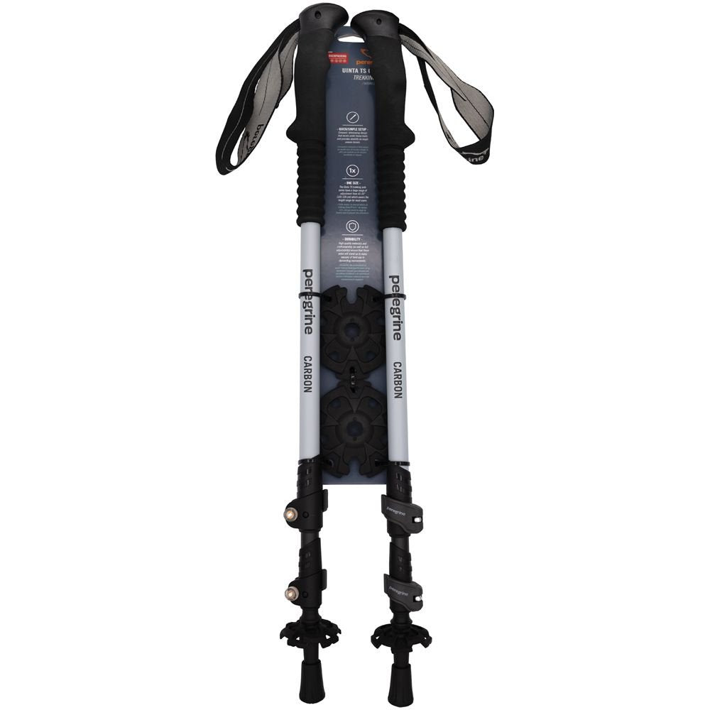 Peregrine Uinta Telescoping Aluminum Trekking Poles (1-Pair, with Ergo Grip & Baskets)