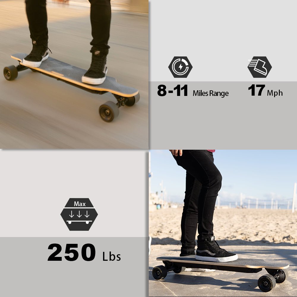 Blitzart 38" Electric Skateboard - 3.3" Wheels