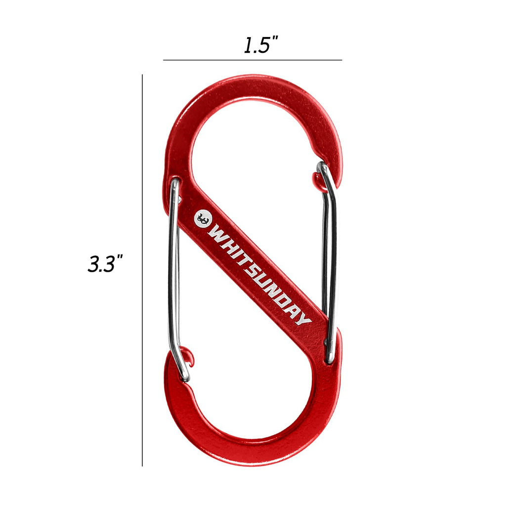 Whitsunday Colorful S-Shaped Double Carabiner
