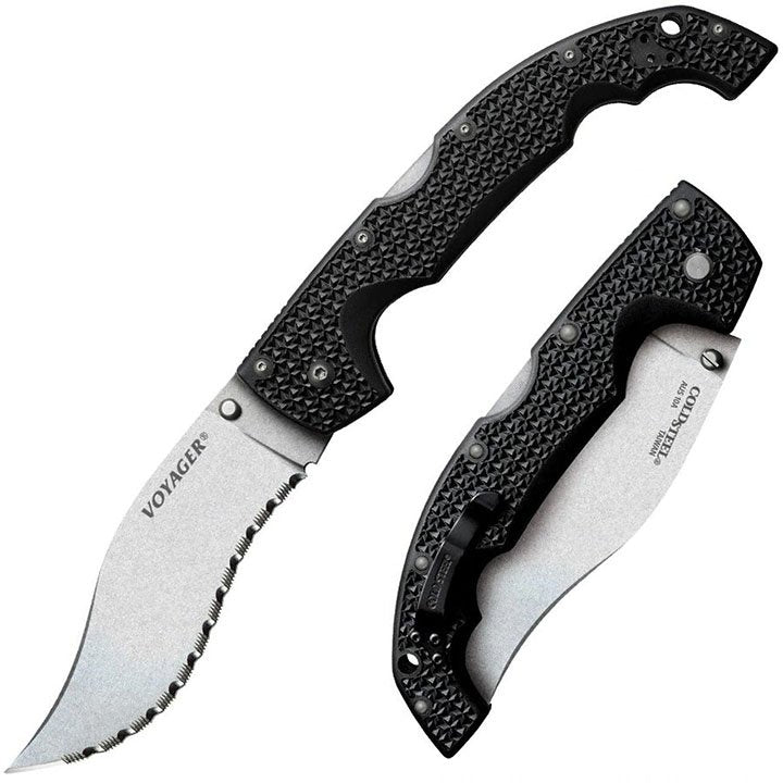 Cold Steel 5.5" XL Voyager Vaquero Serrated Folding Pocket Knife