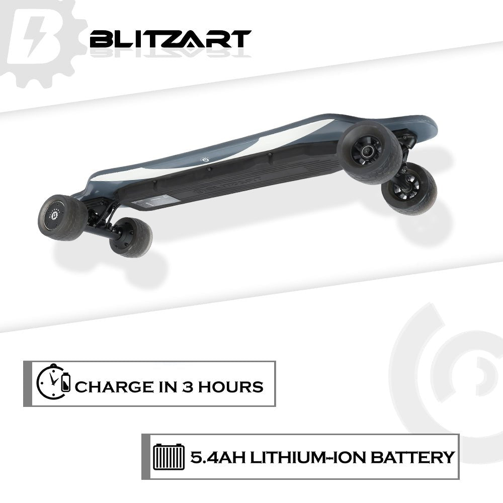 Blitzart 38″ Dual Electric Skateboard – 4.2″ Wheels