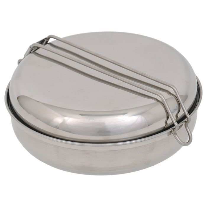 Olicamp Deluxe Stainless Steel Mess Kit – Backpacking & Camping Cook Set