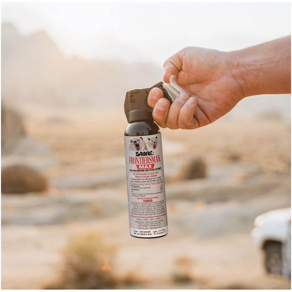 SABRE Frontiersman MAX Bear & Mountain Lion Spray – Maximum Strength Wildlife Defense