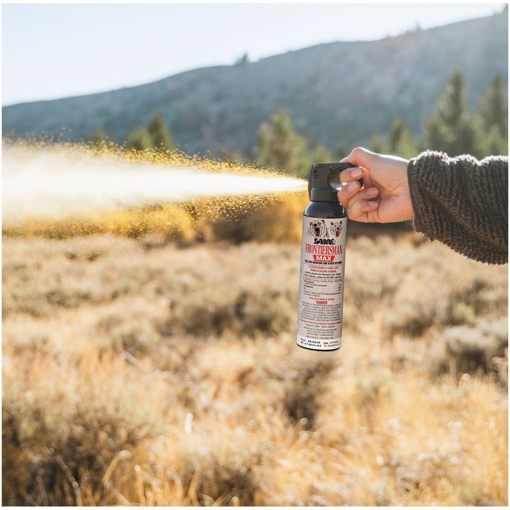 SABRE Frontiersman MAX Bear & Mountain Lion Spray – Maximum Strength Wildlife Defense