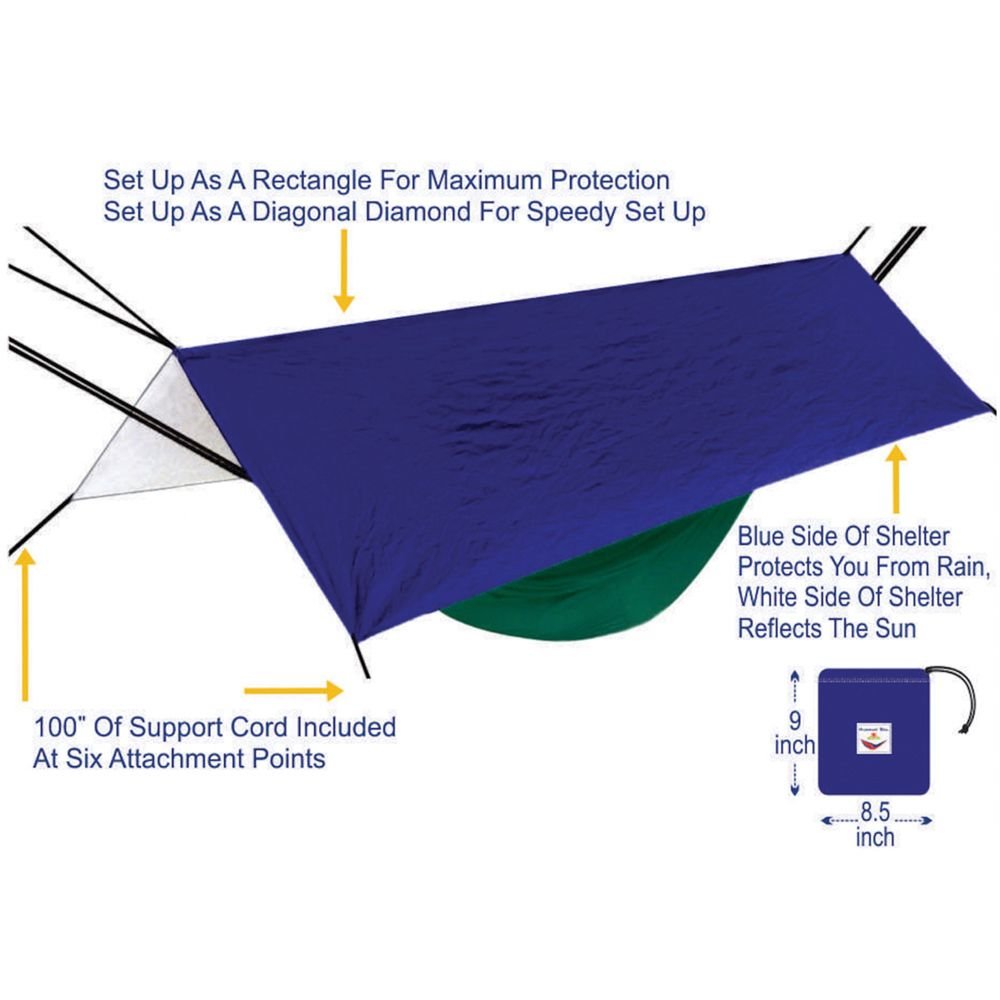 Hammock Bliss All-Purpose Shelter – Waterproof Hammock Tarp & Gear Cover