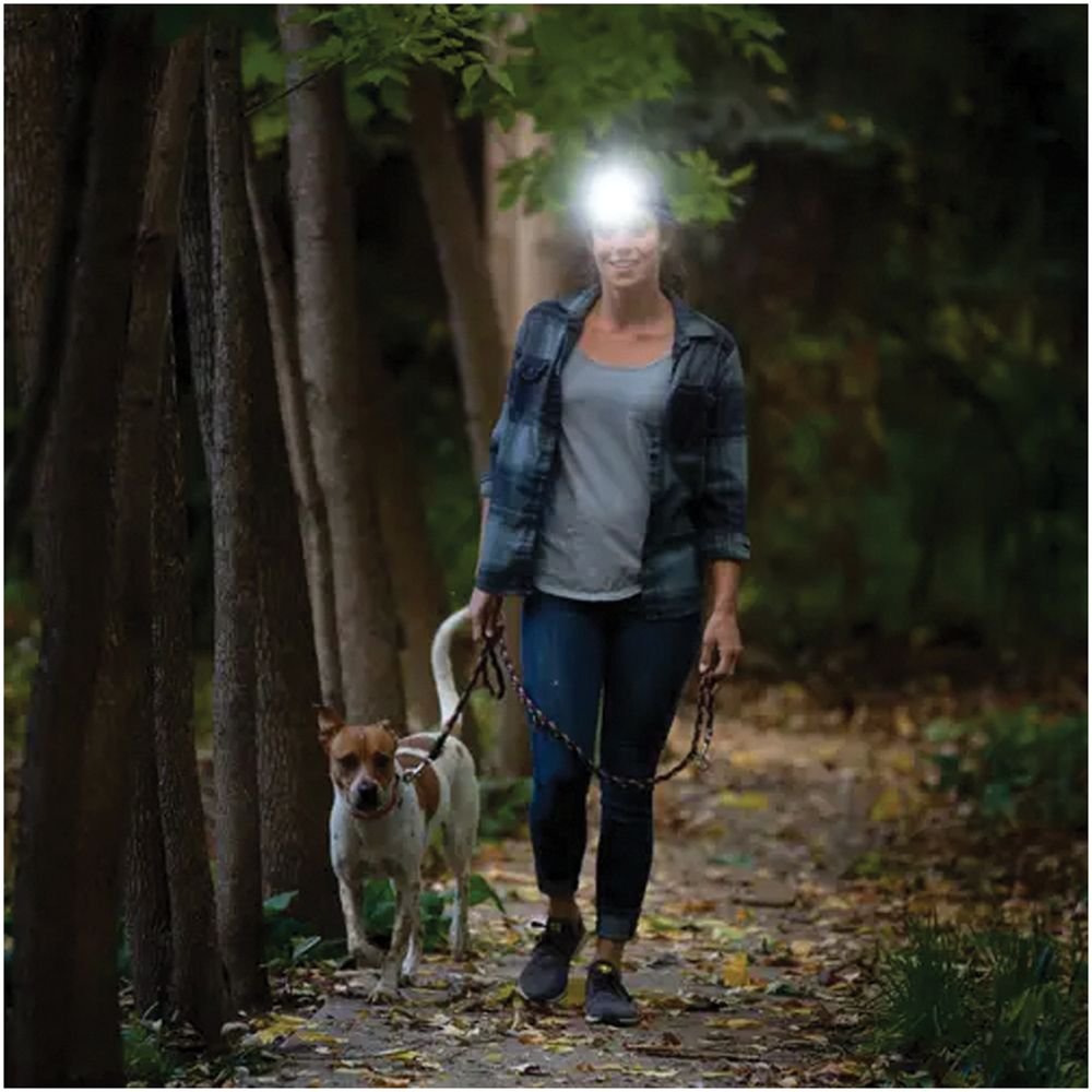 Nite Ize Radiant RH1 PowerSwitch 600-Lumen Rechargeable LED Headlamp – Dual Power Headlamp with Red Light & 6 Modes