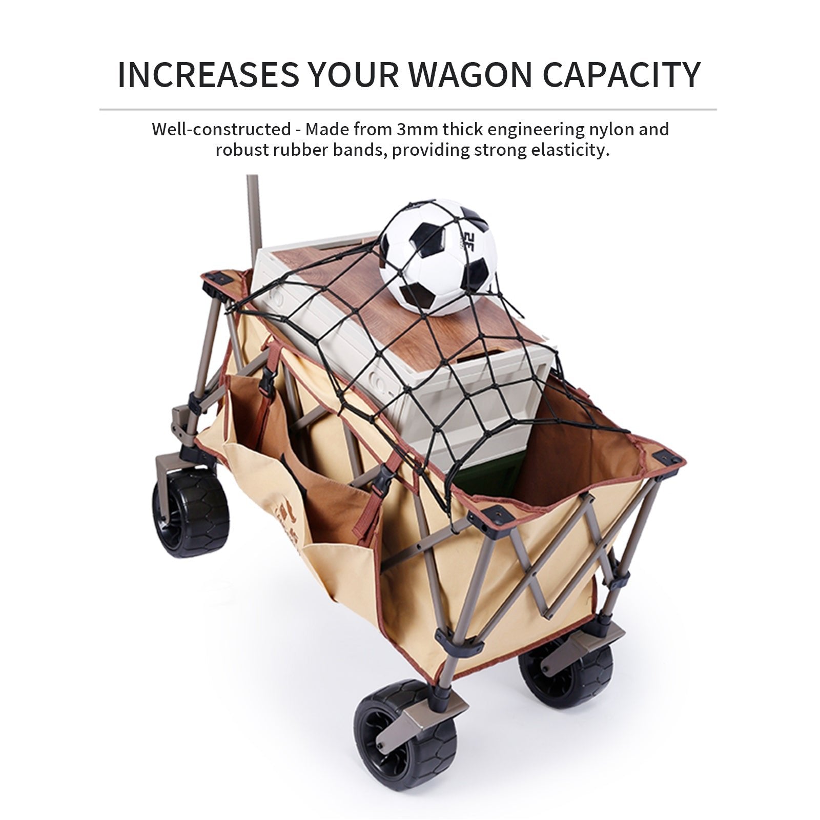 Whitsunday Cargo Net for Collapsible Folding Utility Wagon