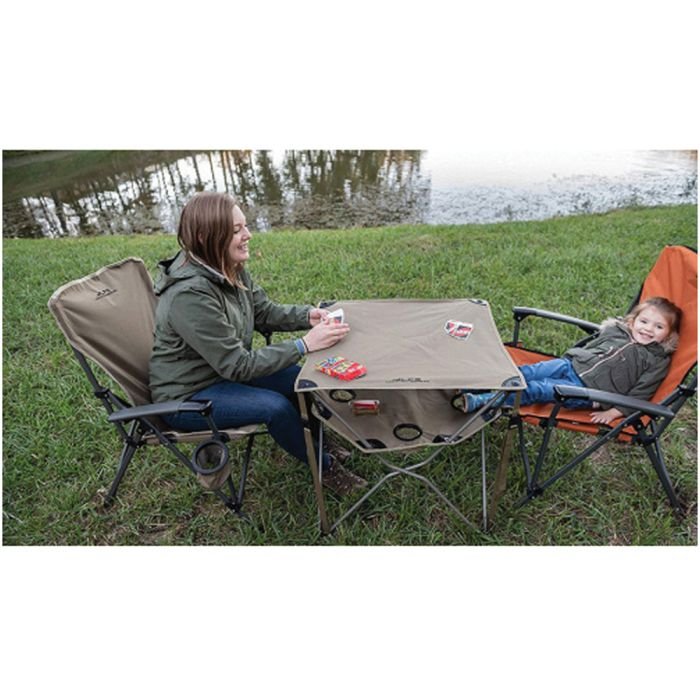 Eclipse Camp Table with Dual-Level Drink Holders