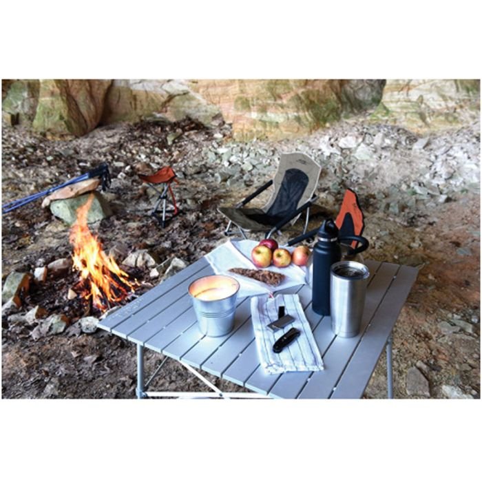 Aluminum Camp Table – Folding Camping & Tailgating Table with Carry Bag