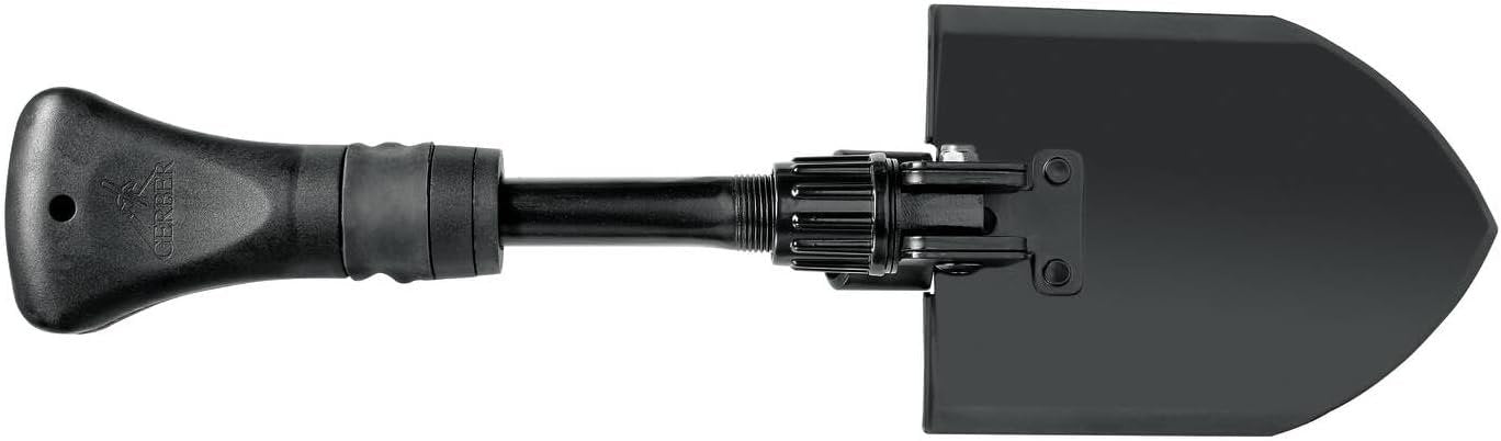 Gerber Gorge Folding Shovel – Compact Multi-Use Shovel with Hammer Mode
