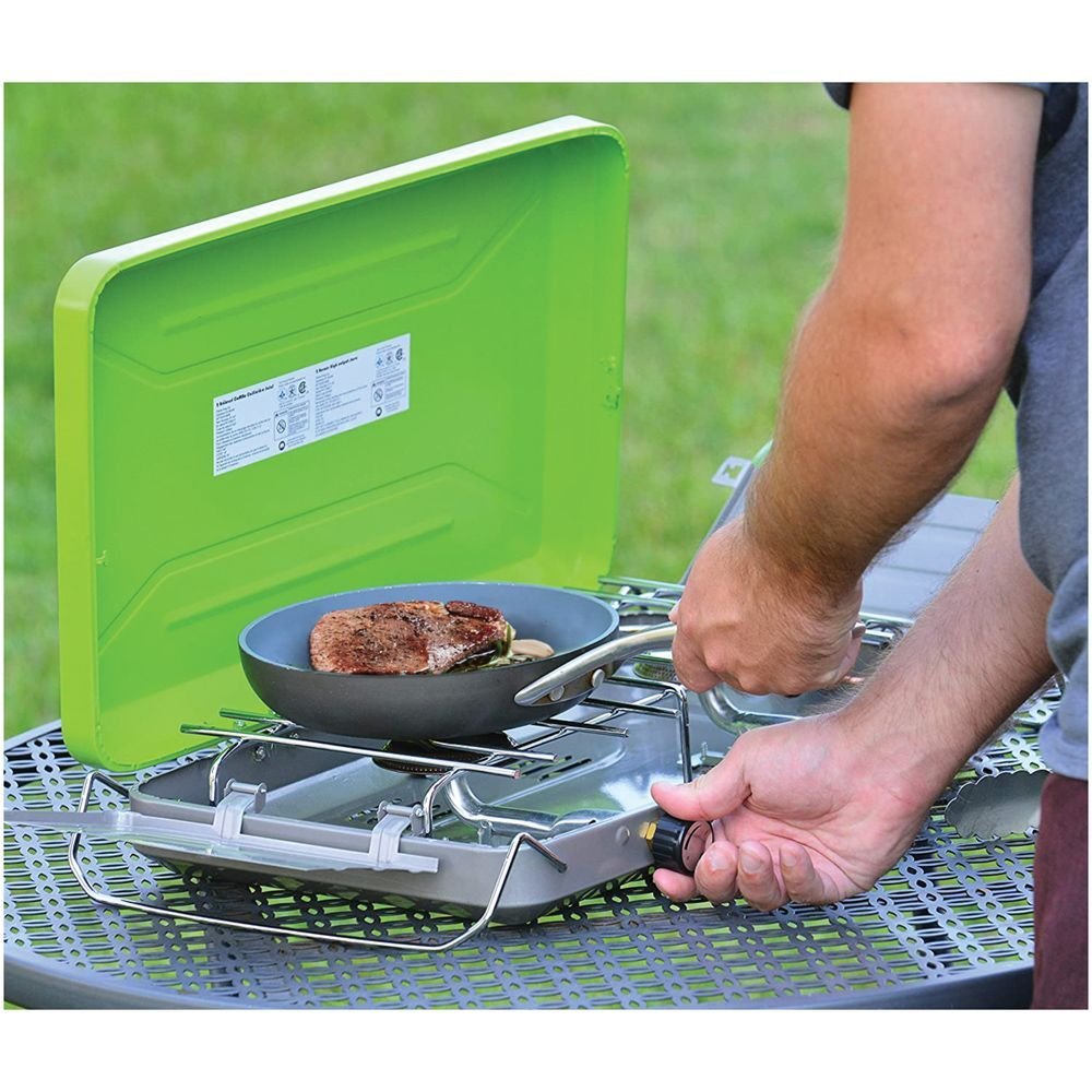 2-Burner High Output Portable Table Top Propane Camping Stove