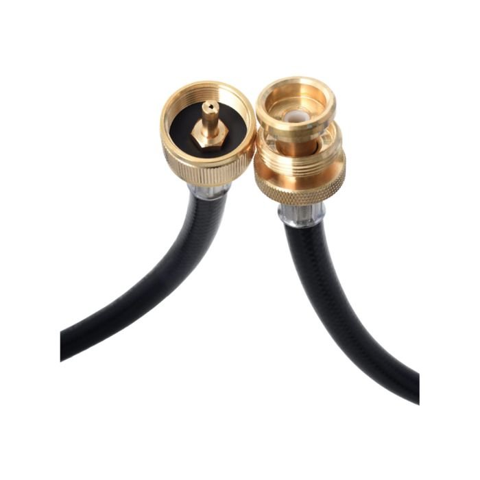 8 Ft. Propane Extension Hose for 1 Lb. Cylinder Distribution Tree, T and Y Connector