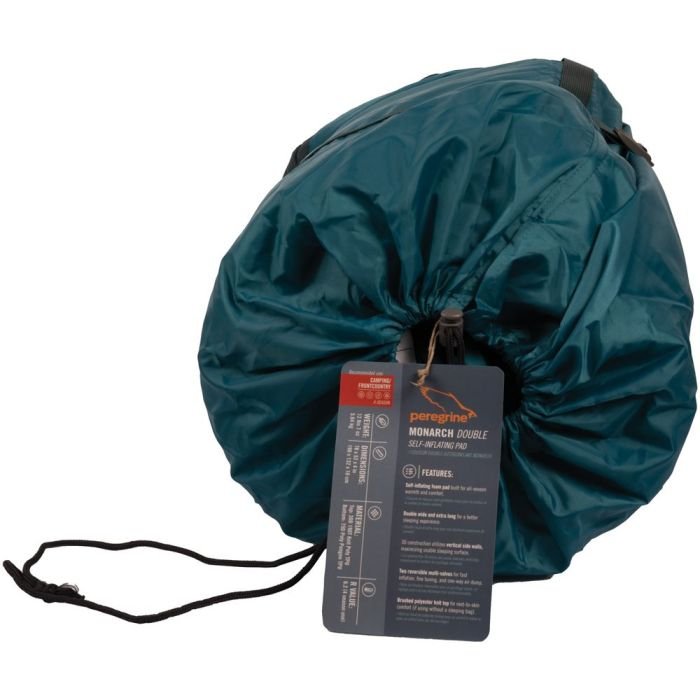Peregrine Monarch Self-Inflating Stretch Top Double Wide Sleeping Pad – 4″ Thick, Full Size