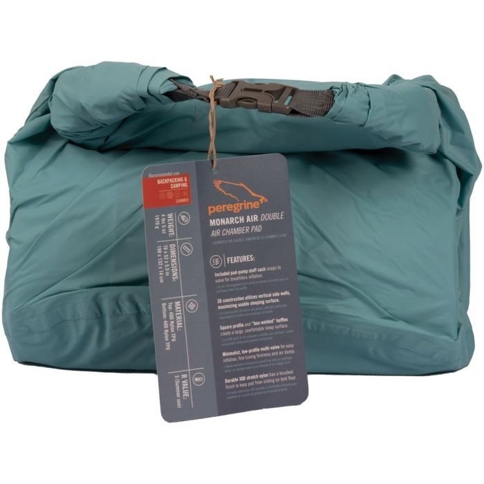 Peregrine Monarch Air Double Wide Sleeping Pad – 5.5″ Thick, Full Size, Includes Pump Sack