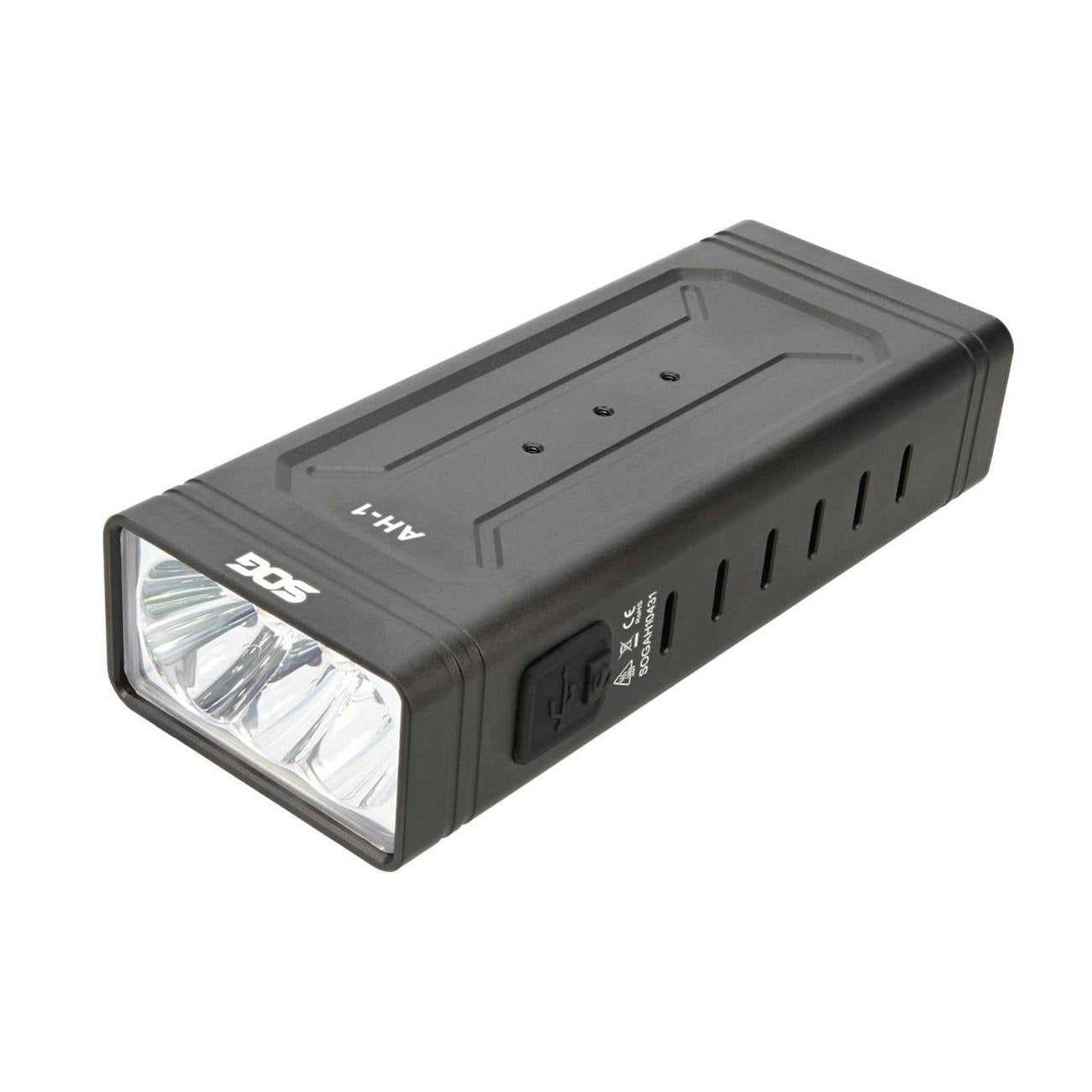 SOG AH1 Black Aluminum Flashlight (Rechargeable)