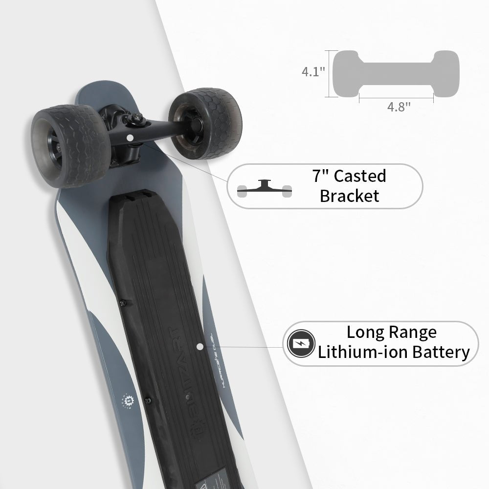 Blitzart 38″ Dual Electric Skateboard – 4.2″ Wheels