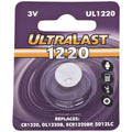 Ultralast UL1220 CR1220 3V Lithium Coin Cell Battery – Long-Lasting Replacement Battery