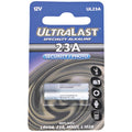 Ultralast UL23A 12V Alkaline Battery – 33mAh Long-Lasting Replacement Battery