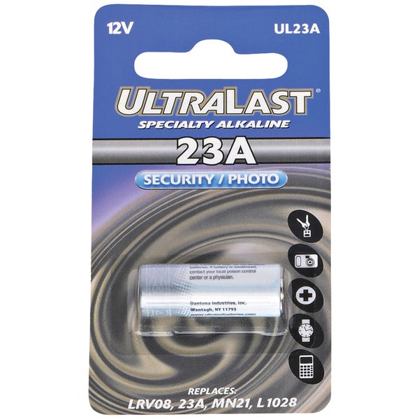Ultralast UL23A 12V Alkaline Battery – 33mAh Long-Lasting Replacement Battery