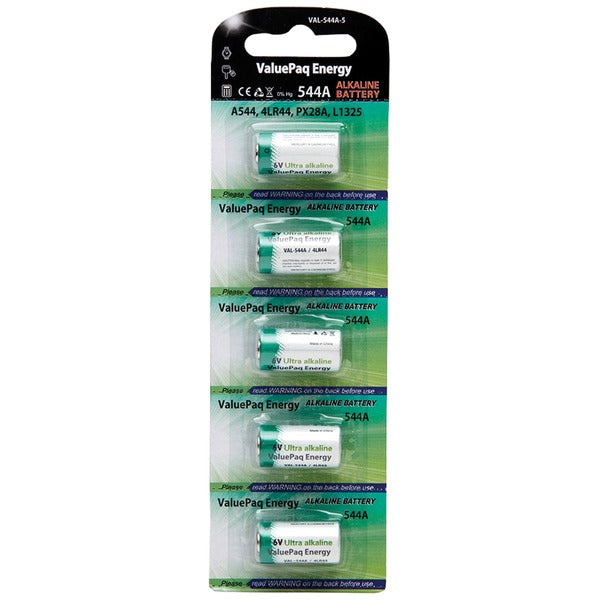 Dantona VAL-544A-5 ValuePaq Energy 544A 6V Alkaline Cylindrical Batteries – 5 Pack