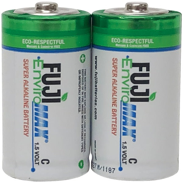 FUJI ENVIROMAX 4200BP2 EnviroMax C Super Alkaline Batteries – 1.5V, 2 Pack