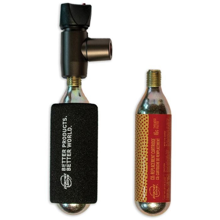 Planet Bike Black Zeppelin CO₂ Bike Inflator – Ultralight Precision Inflator