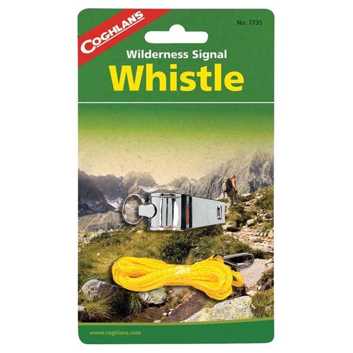 Coghlan’s Stainless Steel Signal Whistle – 110 dB with Lanyard