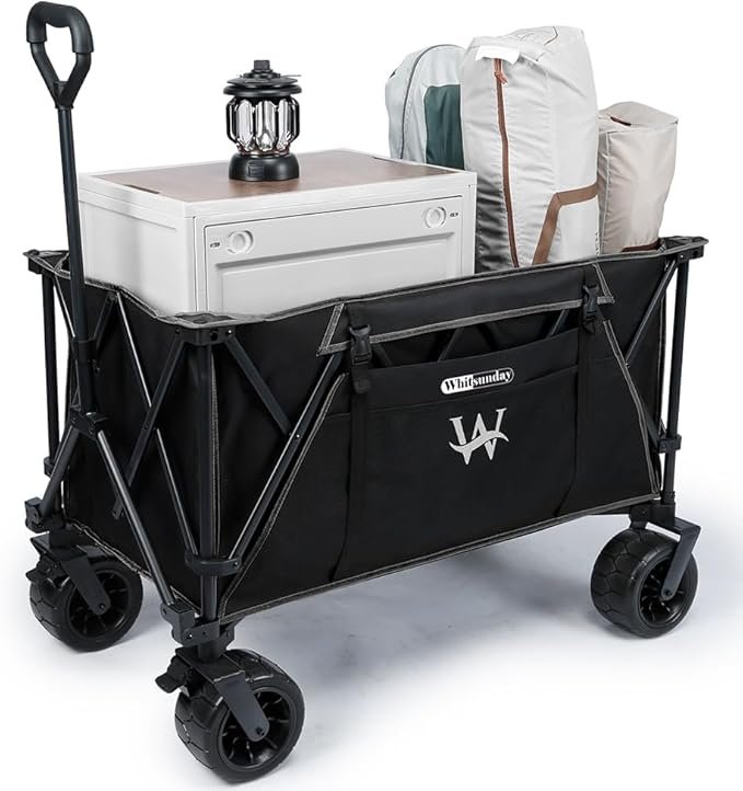 Whitsunday Moko Large Folding Wagon Cart with Table Plate