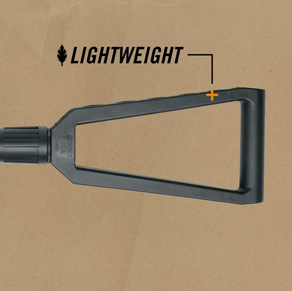 Gerber Folding Spade E-Tool with Serrated Blade – Compact Entrenching & Survival Shovel
