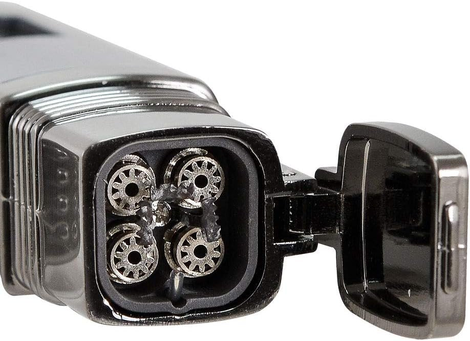 Vertigo Churchill Quad Torch Lighter – Wind-Resistant Cigar Lighter with Punch