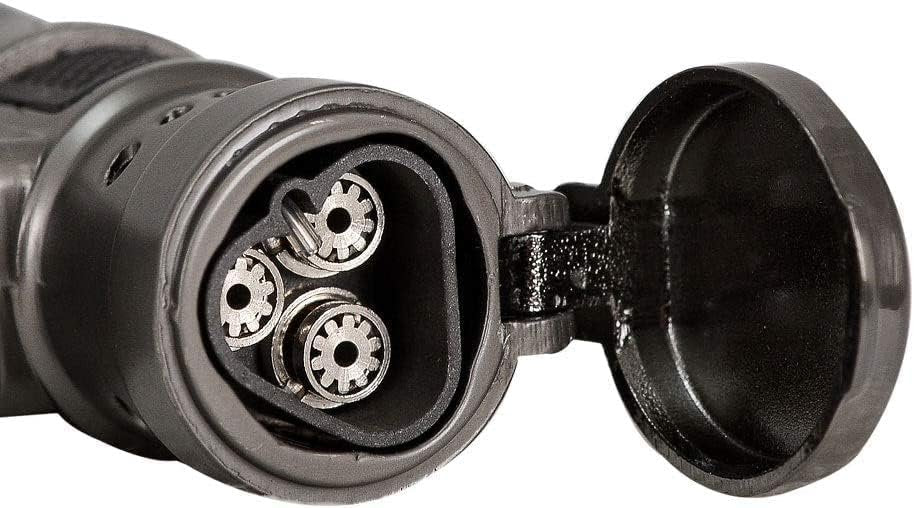 Vertigo Cyclone Triple Torch Cigar Lighter – Wind-Resistant, Refillable Butane Lighter (Charcoal)