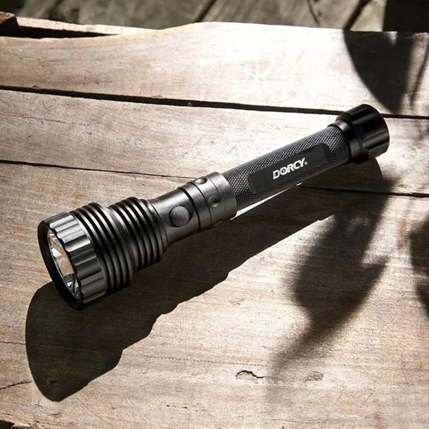 Dorcy 41-4299 Pro Series 1,600-Lumen USB-Rechargeable LED Flashlight with Power Bank – Aircraft-Grade Anodized Aluminum