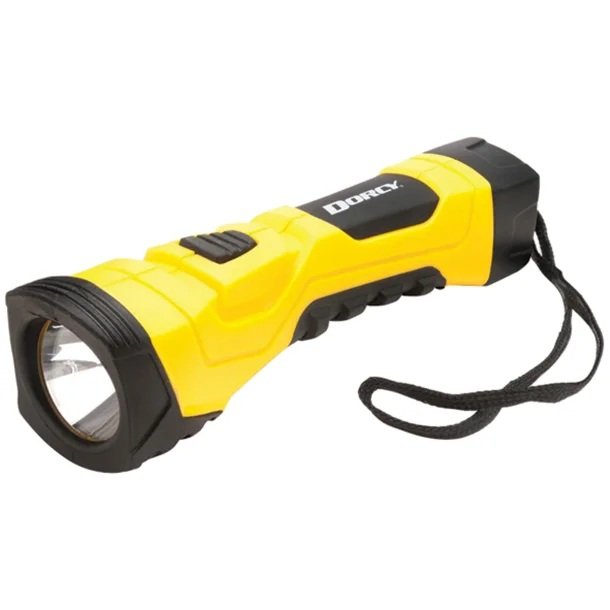 Dorcy 41-4750 Pro Series 300-Lumen LED Cyber Flashlight with Lanyard – Yellow Heavy-Duty Handheld Flashlight