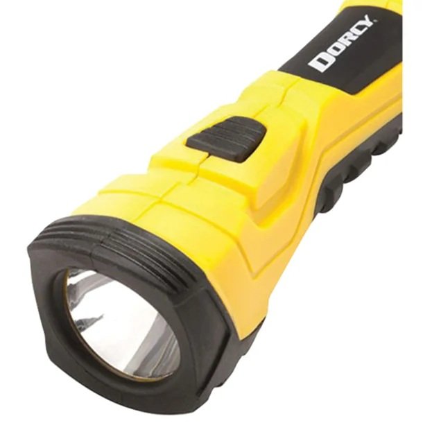 Dorcy 41-4750 Pro Series 300-Lumen LED Cyber Flashlight with Lanyard – Yellow Heavy-Duty Handheld Flashlight