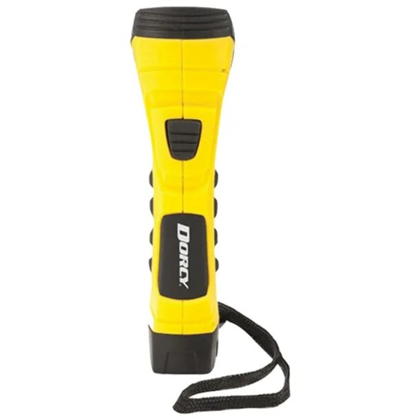 Dorcy 41-4750 Pro Series 300-Lumen LED Cyber Flashlight with Lanyard – Yellow Heavy-Duty Handheld Flashlight