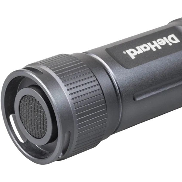 DieHard 41-6121 600-Lumen Twist Focus LED Flashlight – Water-Resistant Aluminum Flashlight with AAA Batteries Included