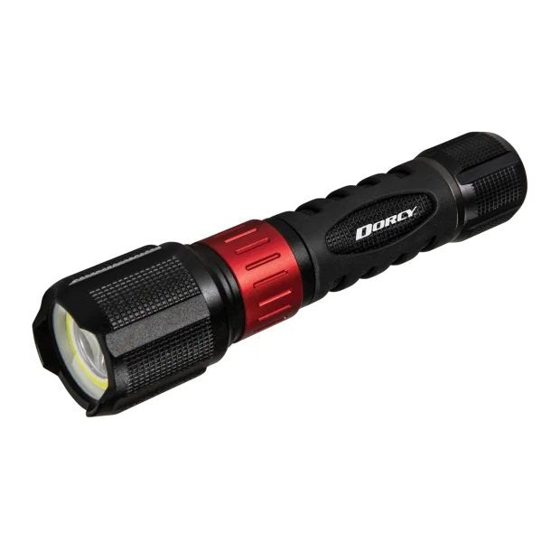 Dorcy 41-4358 1,000-Lumen USB Rechargeable LED Flashlight with Power Bank – COB Flood & Spot Beam