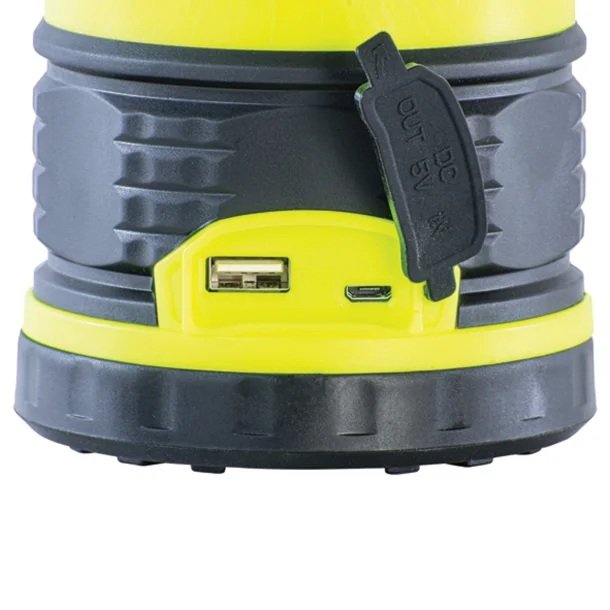 1800 Lumen Rechargeable LED Lantern & Power Bank – USB Charging Emergency Camping Light, Impact & Water Resistant