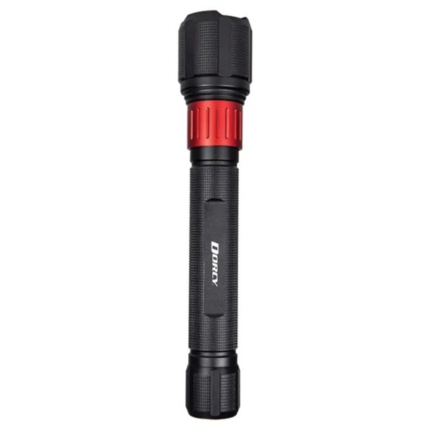Dorcy 41-4328 3,400-Lumen USB Rechargeable LED Flashlight with Power Bank – Flood & Spot Beam Modes