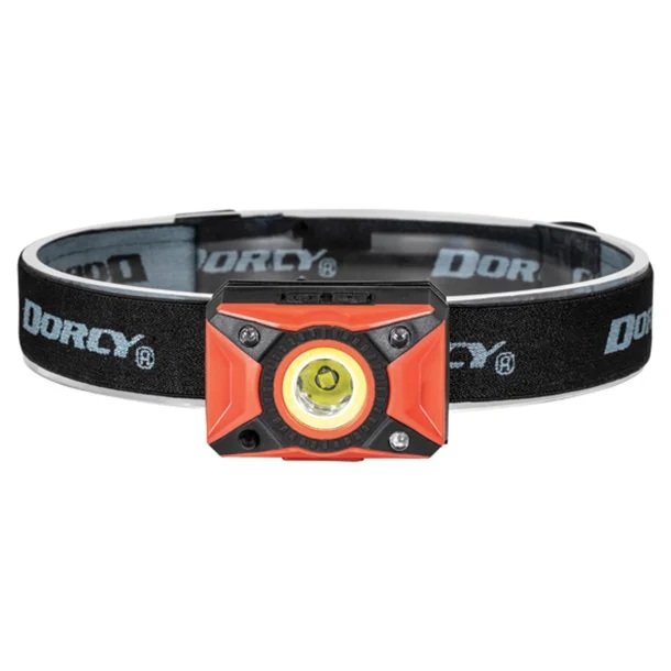 Dorcy 41-4337 Ultra HD 650-Lumen Rechargeable LED Headlamp with Motion Sensor – Spot, COB Flood & Red Night Vision