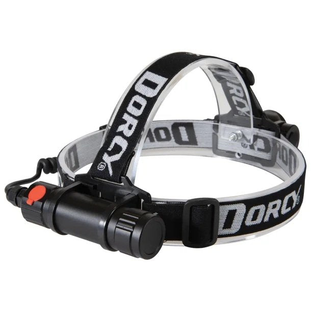 Dorcy 41-2121 Pro 1,000-Lumen Rechargeable LED Headlamp – Water-Resistant Aluminum Headlamp with Twist Focus