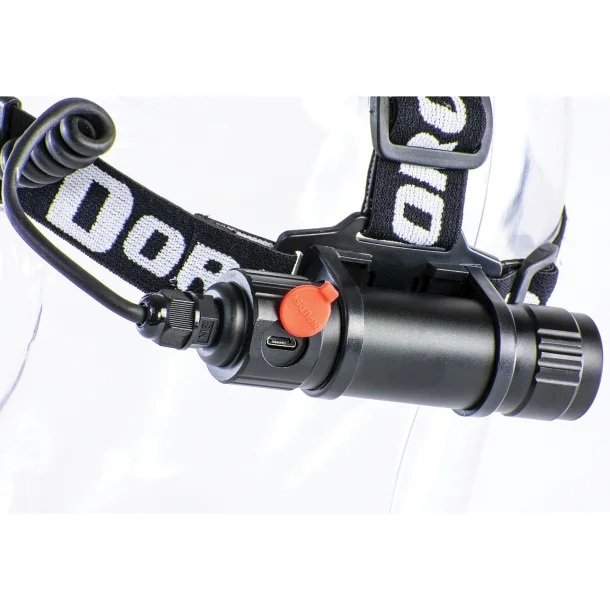 Dorcy 41-2121 Pro 1,000-Lumen Rechargeable LED Headlamp – Water-Resistant Aluminum Headlamp with Twist Focus
